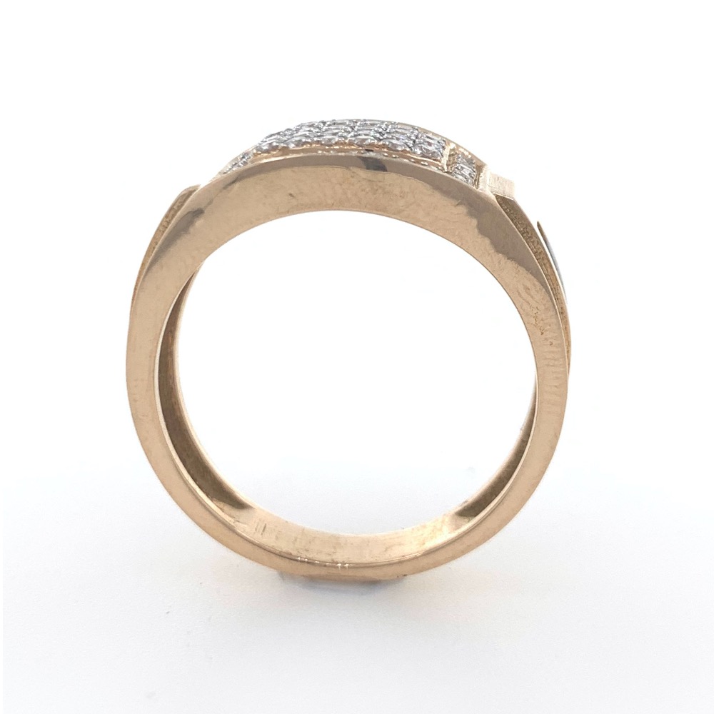 18kt / 750 rose gold fancy graduation band diamond ring 9gr38 - Image 4