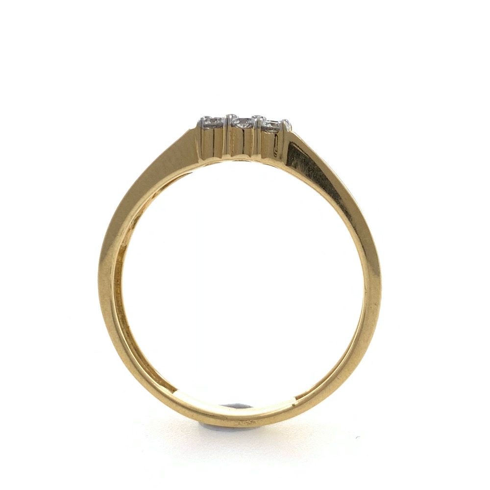 18kt / 750 yellow gold everyday wear handmade diamond gents ring 9gr7 - Image 4