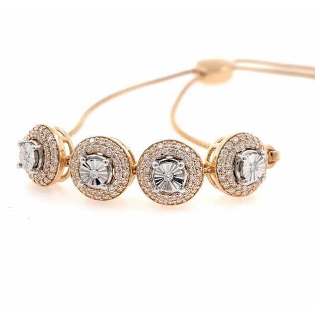916 gold fancy diamond bracelet for women rd-b04