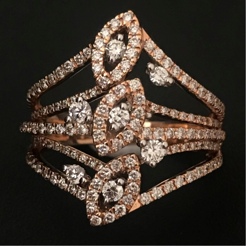 Fancy diamond cocktail ring