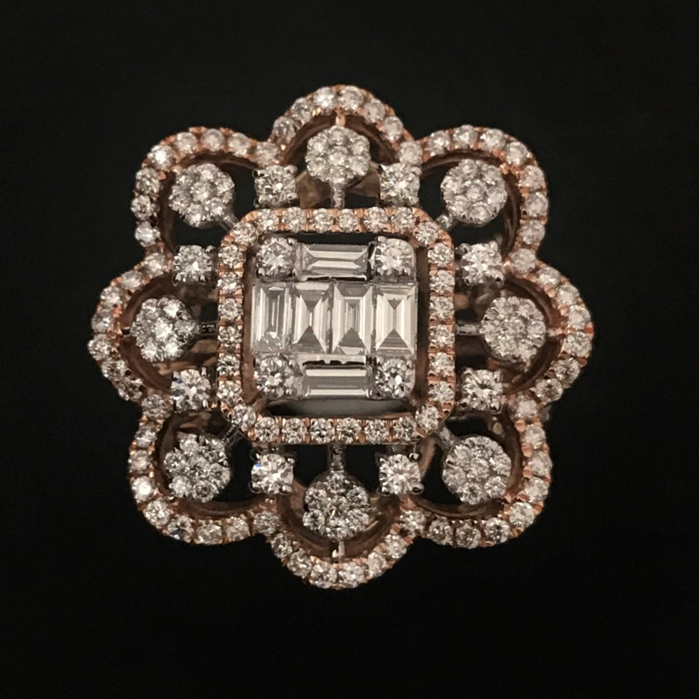 Fancy diamond cocktail ring