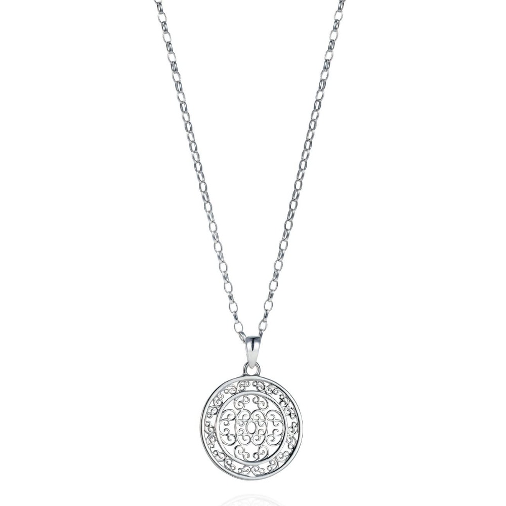 Wolf & badger baron sterling silver necklace
