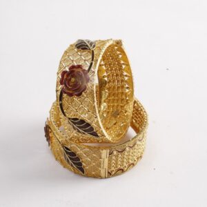 Red Rose Gold Bangles