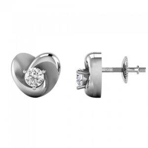 Twisted heart earrings