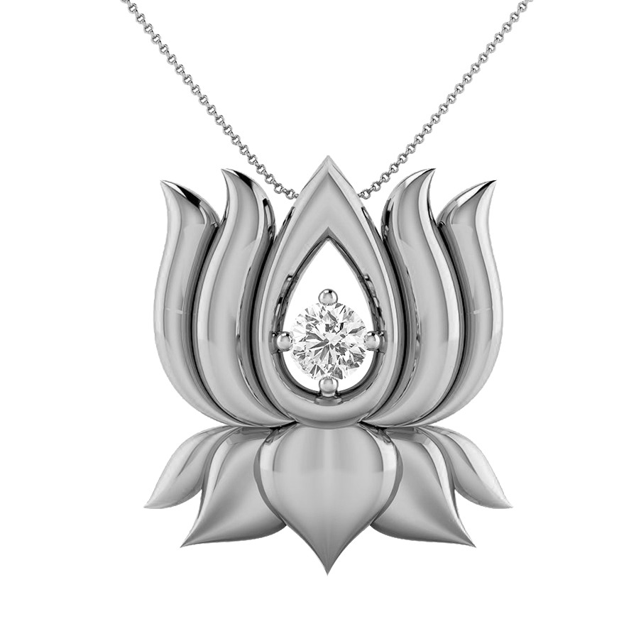 Lotus gold pendant - Image 2