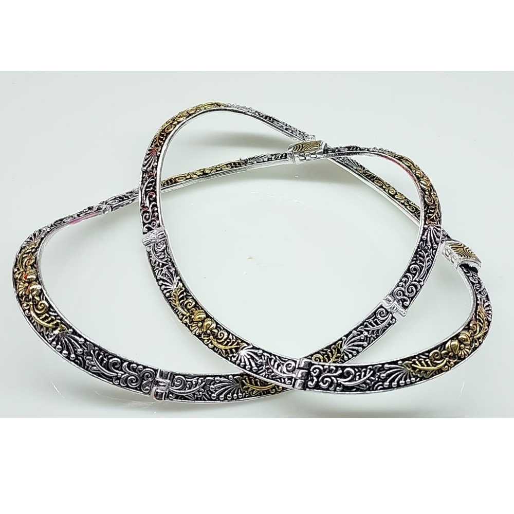 925 silver antique kada payal