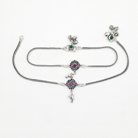 925 silver antique payal