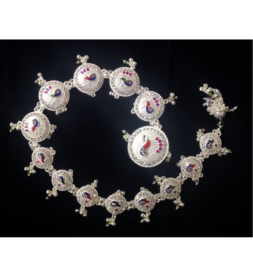 925 silver peacock design choti