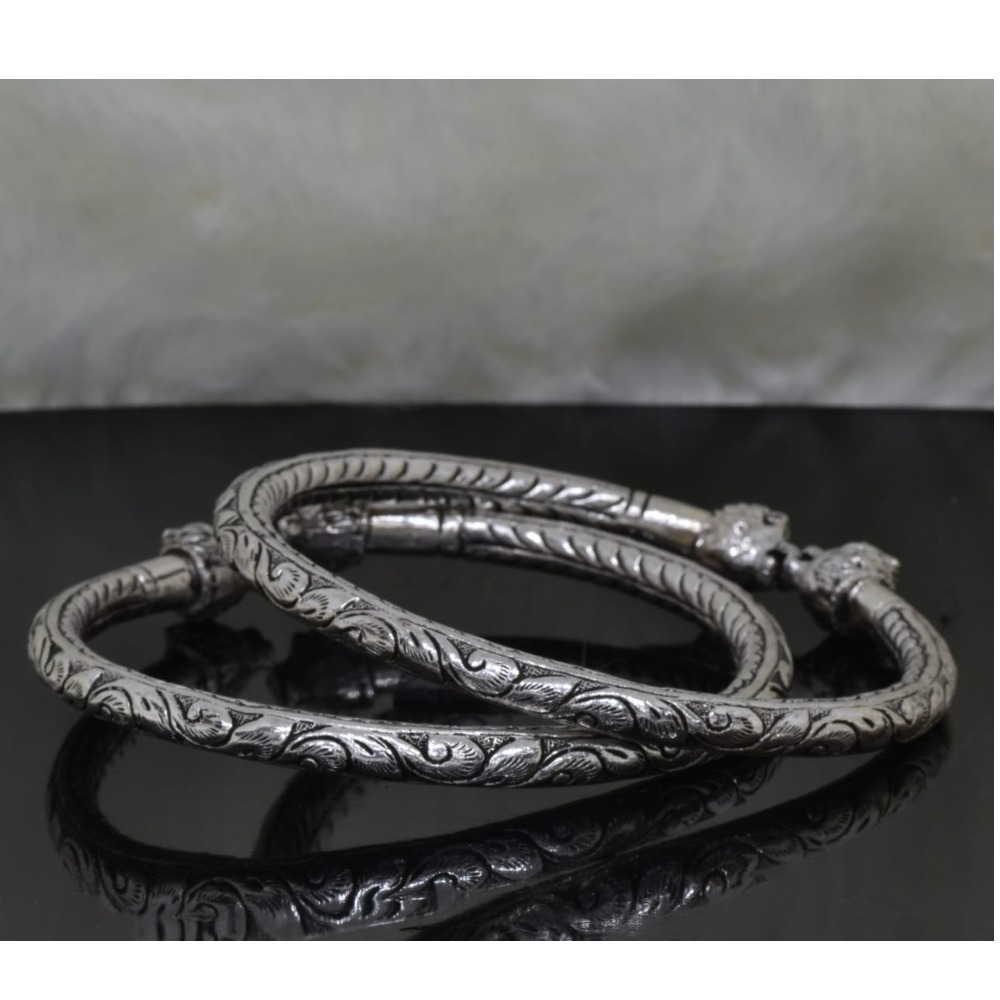 925 silver antique leg kada