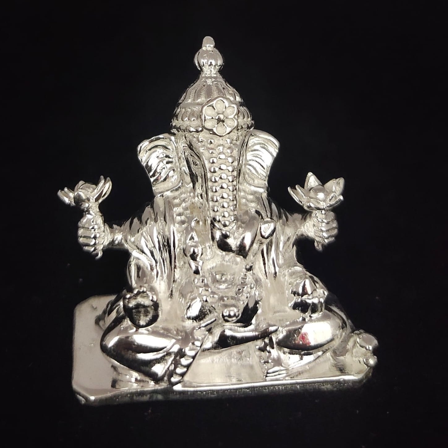 925 Solid Ganesh Idol