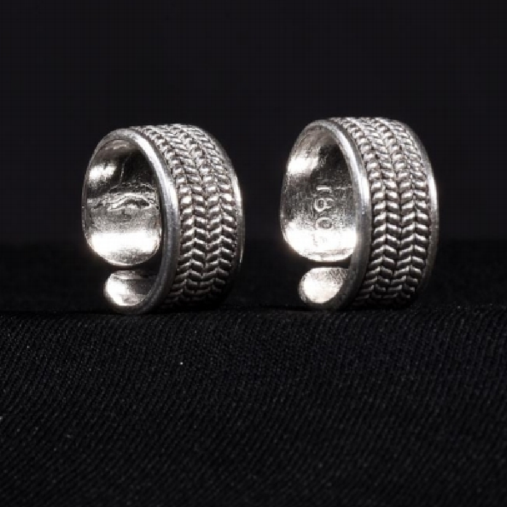 Silver Modern Design Toe Rings