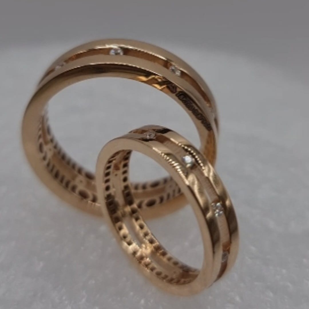 18Kt Gold Couple Rring
