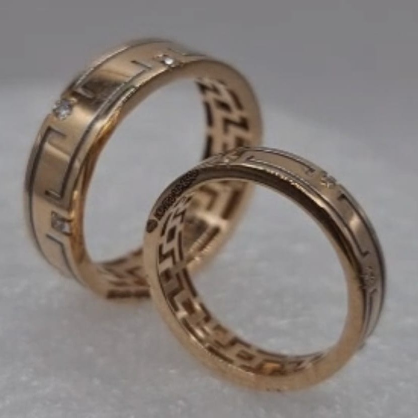 18Kt Gold Couple Ring