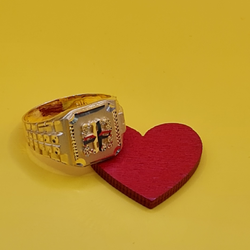 916 gold gents ring
