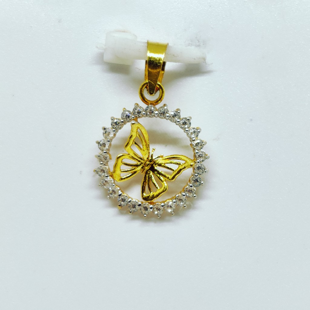 18 KT 750 Hallmark fancy diamond Butterfly Pendent