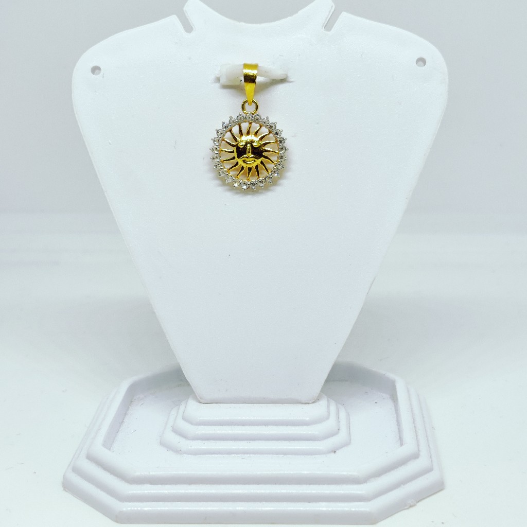 18 KT 750 Hallmark delicate sun diamond Pendent - Image 2