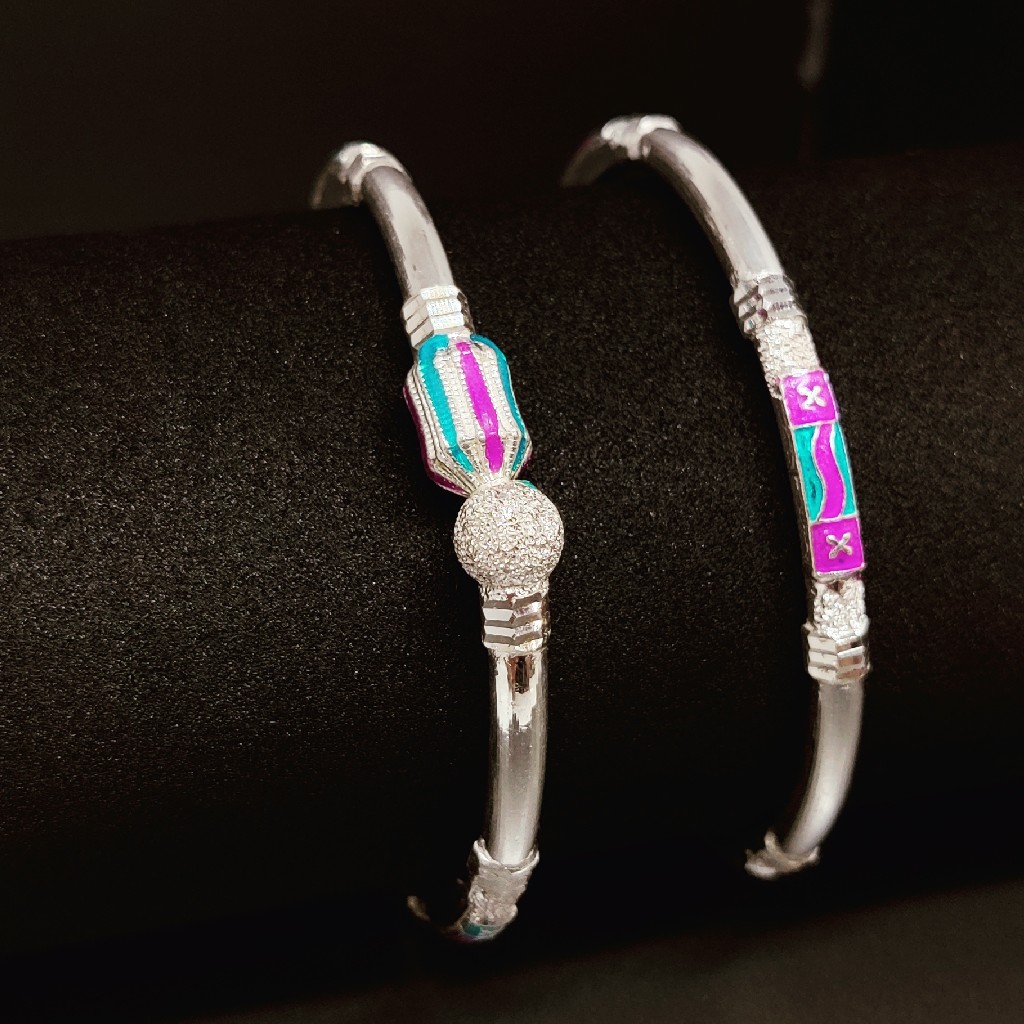 925 Sterling Silver ladies Fancy Bangles - Image 2