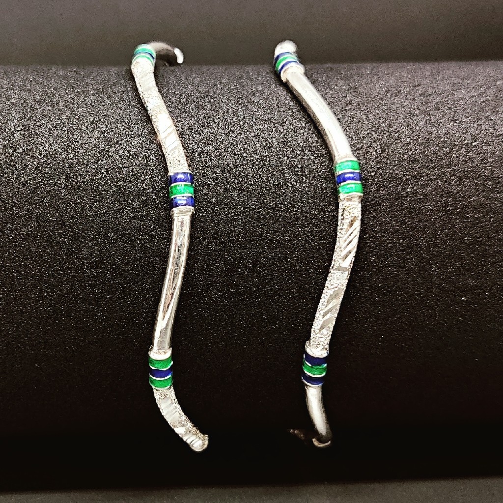 925 Sterling Silver Zikzak Ladies Bangles - Image 2