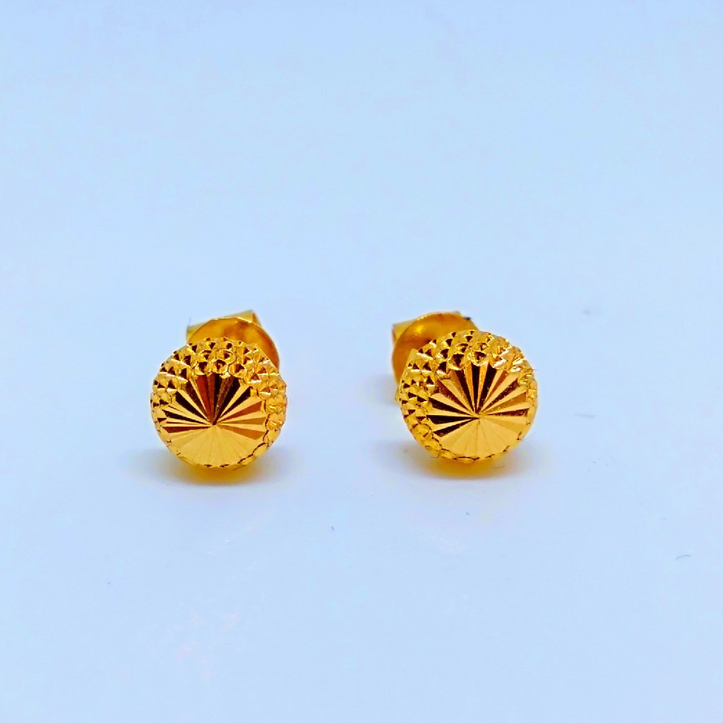 22 KT 916 Hallmark Rava style plain Ladies Earring