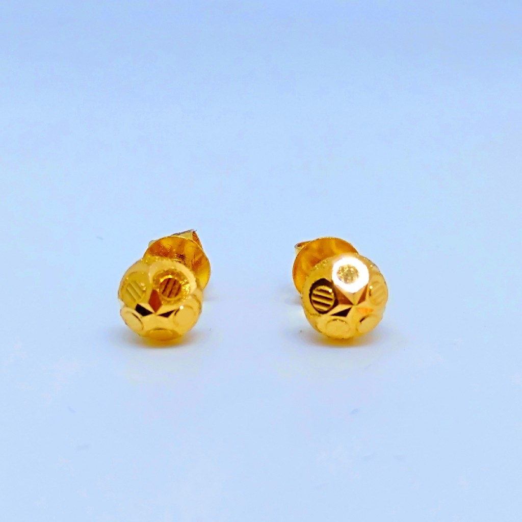 22 KT 916 Hallmark Rava style plain Ladies Earring