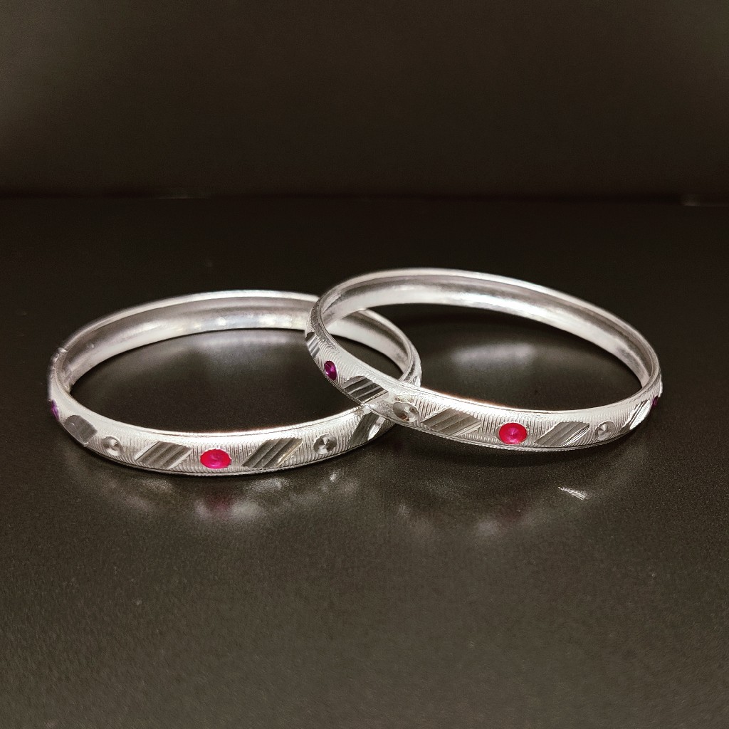 Silver classic Kids Kada - Image 2