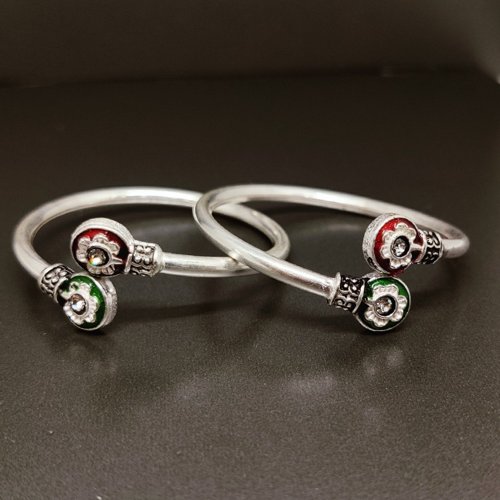 Silver Fancy adjustable kids Kada (Kadli) - Image 2