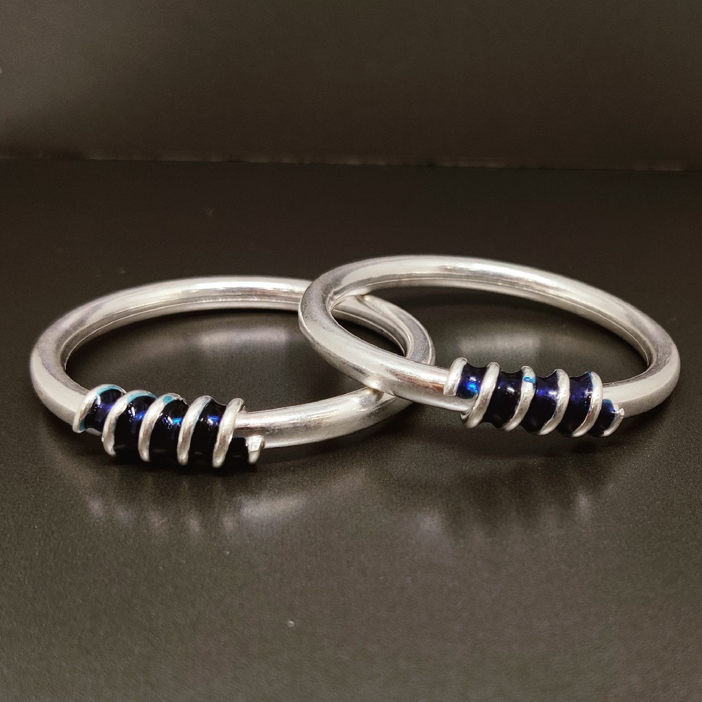 Silver fancy Kids Kada ( Kadli) - Image 2