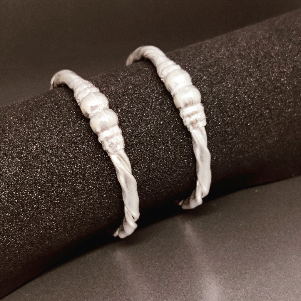Silver kids plain kada(kadli)