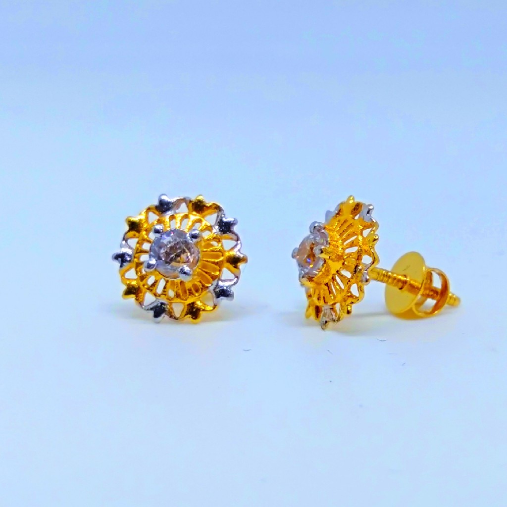 18 KT Hallmark fancy round Tops - Image 2
