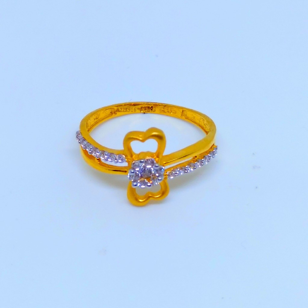 22 KT 916 Hallmark butterfly fancy Ladies diamond ring - Image 3
