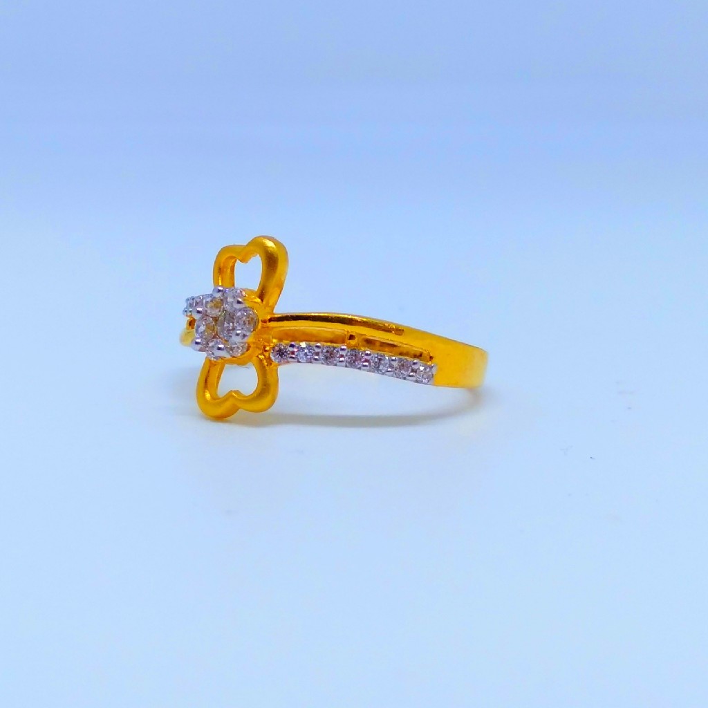 22 KT 916 Hallmark butterfly fancy Ladies diamond ring - Image 2