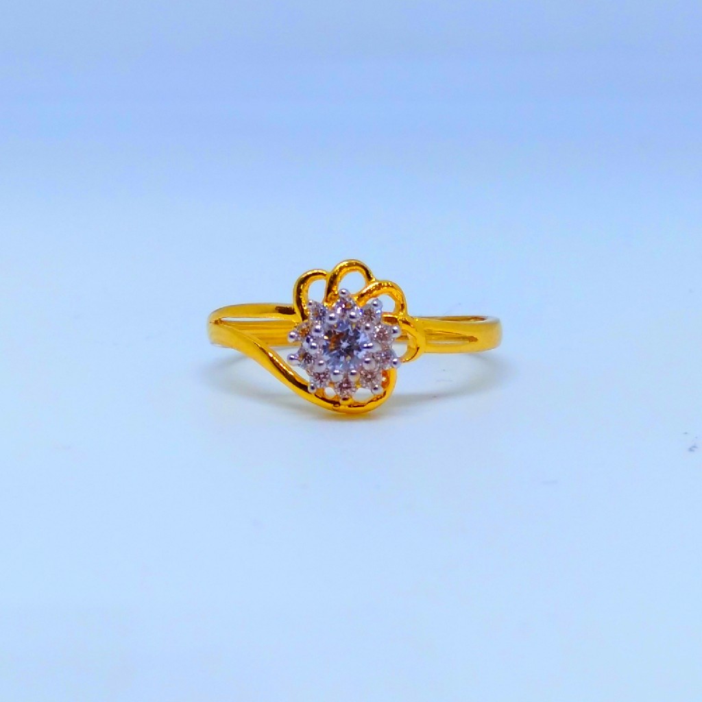 22 KT 916 Hallmark fancy flower diamond Ladies Ring