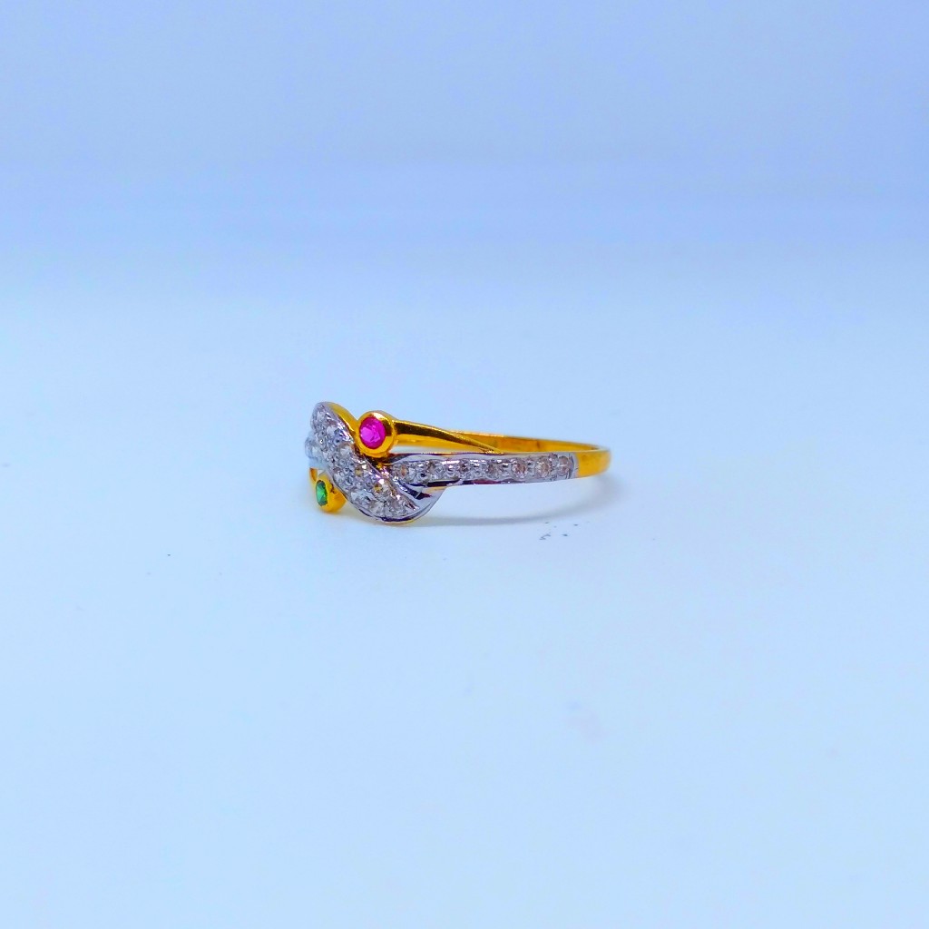 22 KT 916 Hallmark fancy multi color diamond Ladies Ring - Image 2