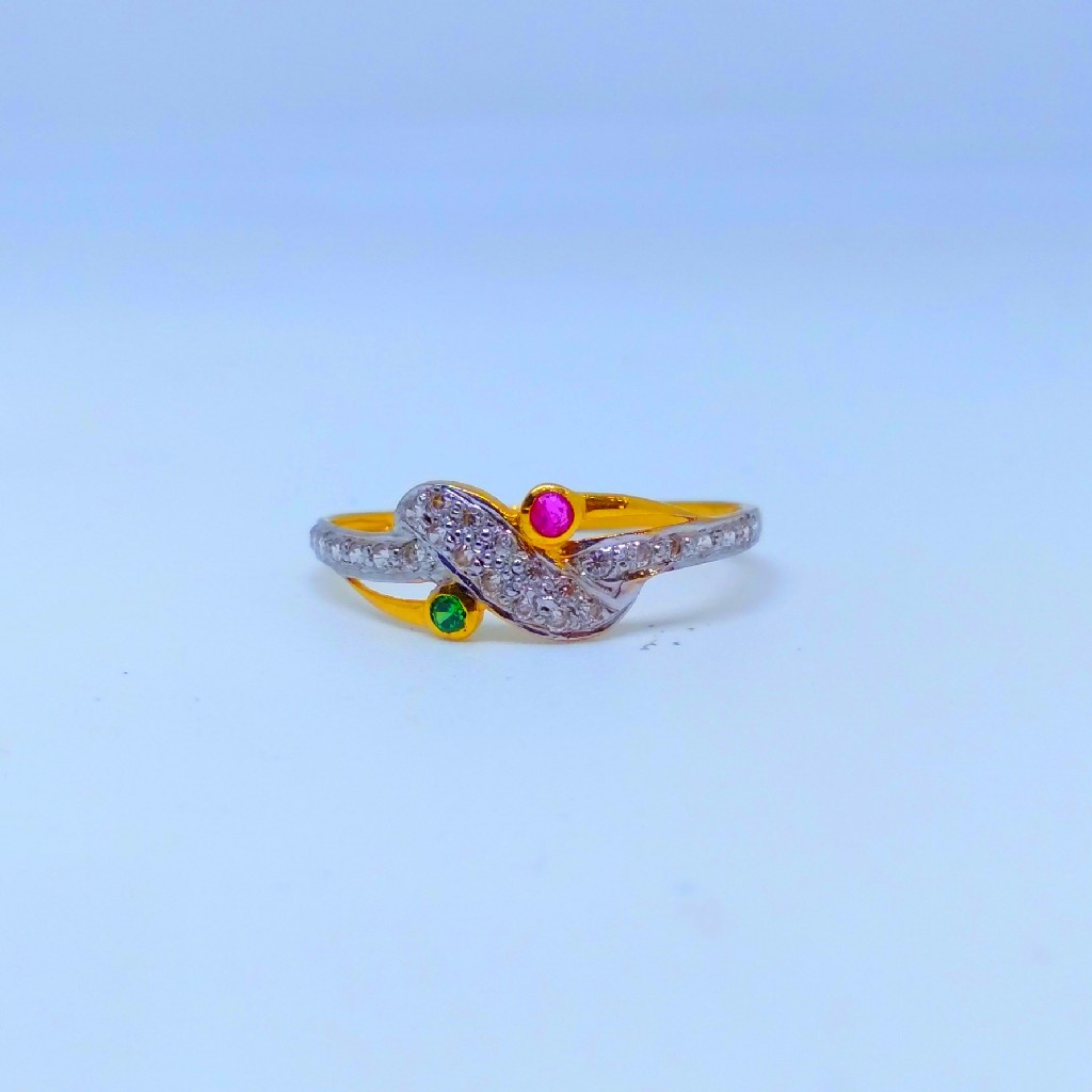 22 KT 916 Hallmark fancy multi color diamond Ladies Ring