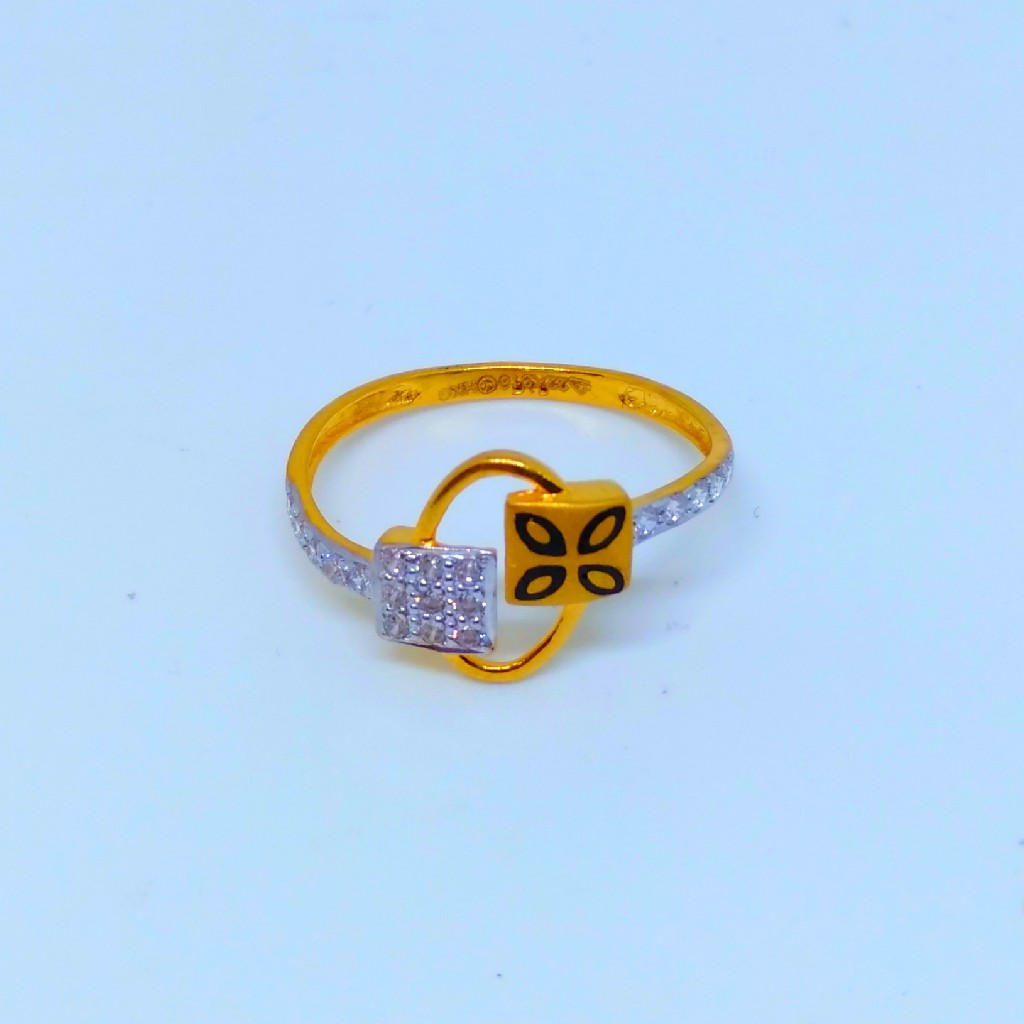 22 KT 916 Hallmark oval shape diamond Ladies Ring - Image 3