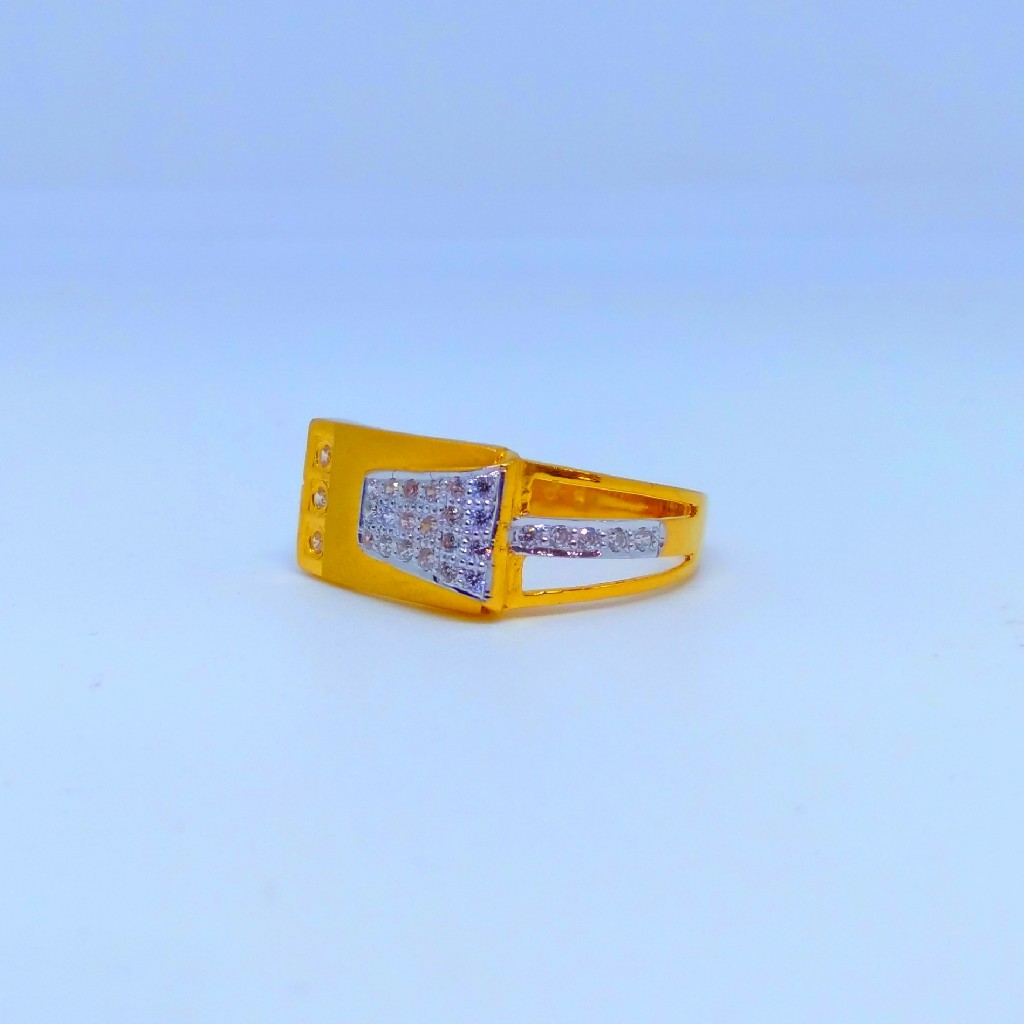 22 KT 916 Hallmark classic mate diamond gents ring - Image 2