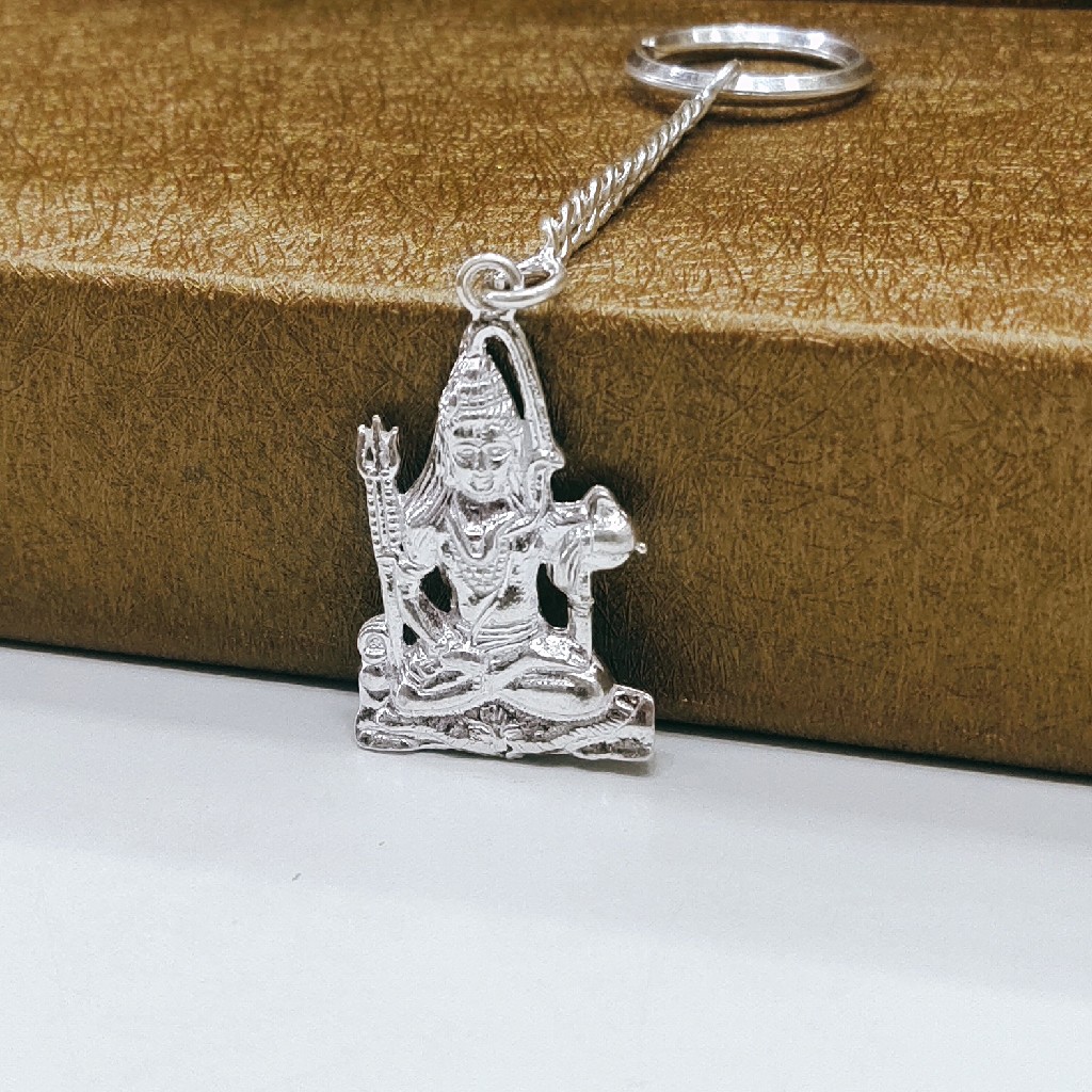 Silver God key chain ( Shiv Ji )