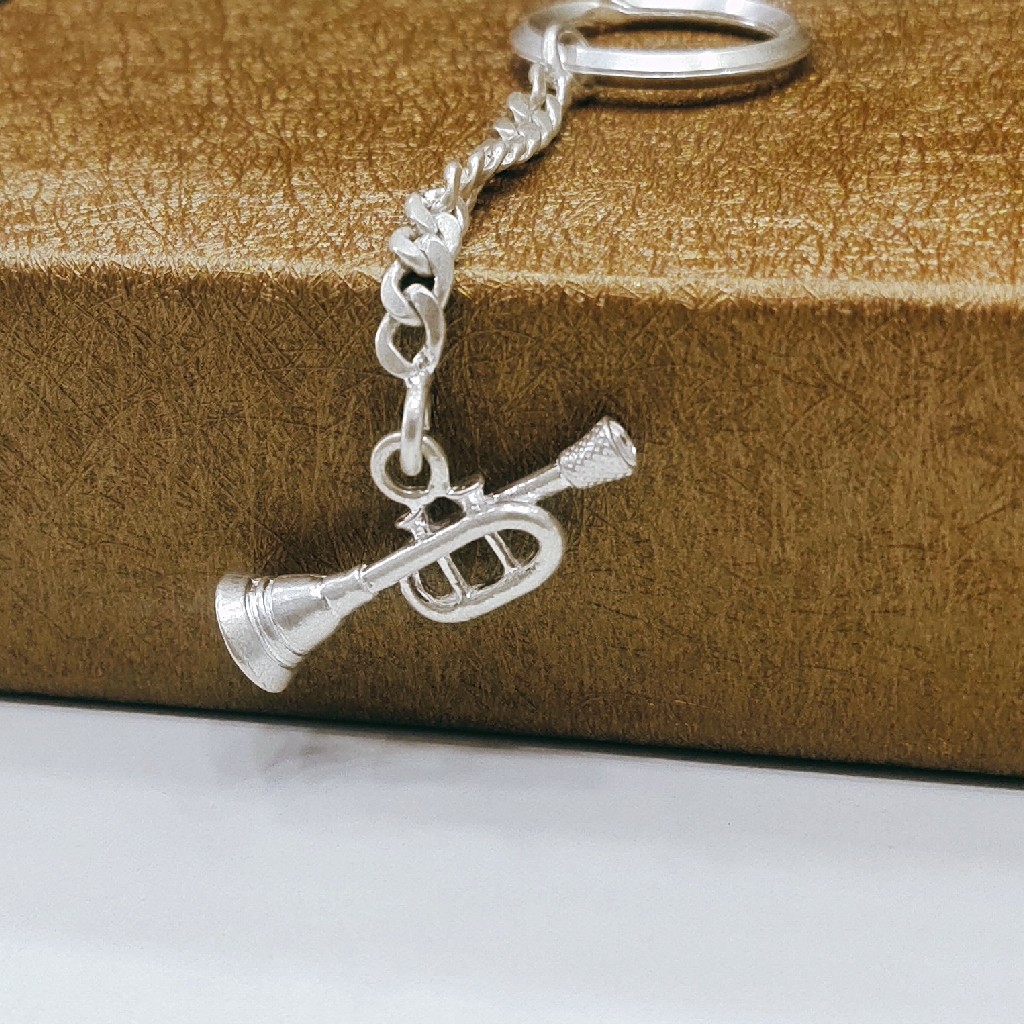 Silver Horn key chain