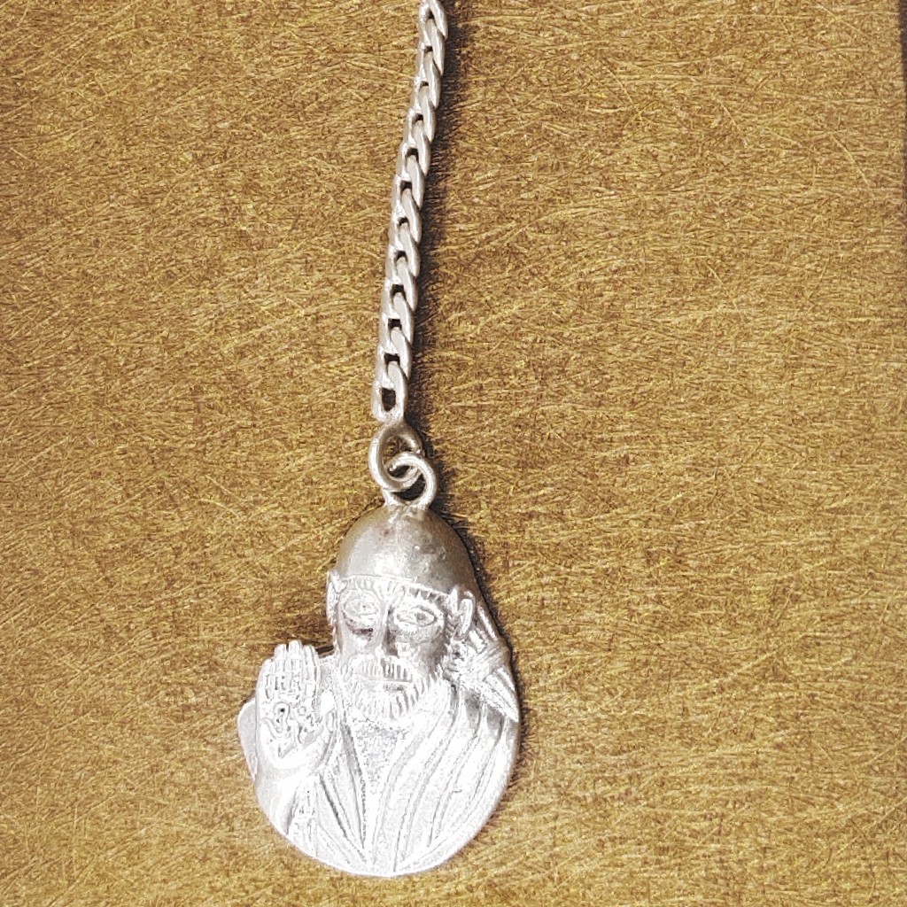 Silver God keychain (Sai baba) - Image 2