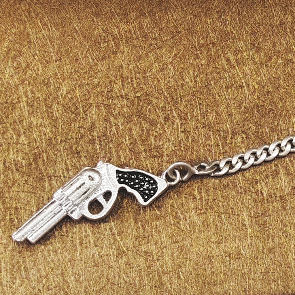Silver Key chain - Gun - Image 3
