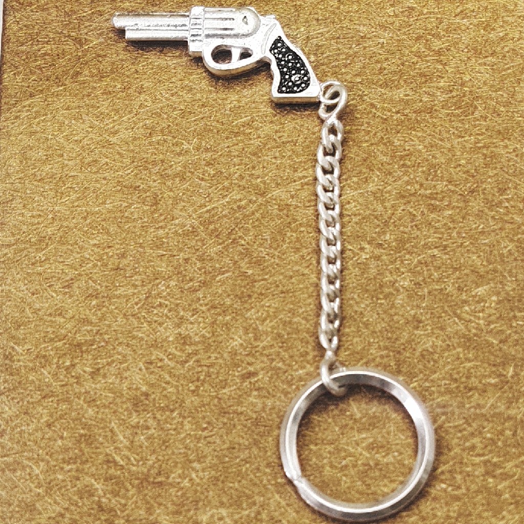 Silver Key chain - Gun - Image 2
