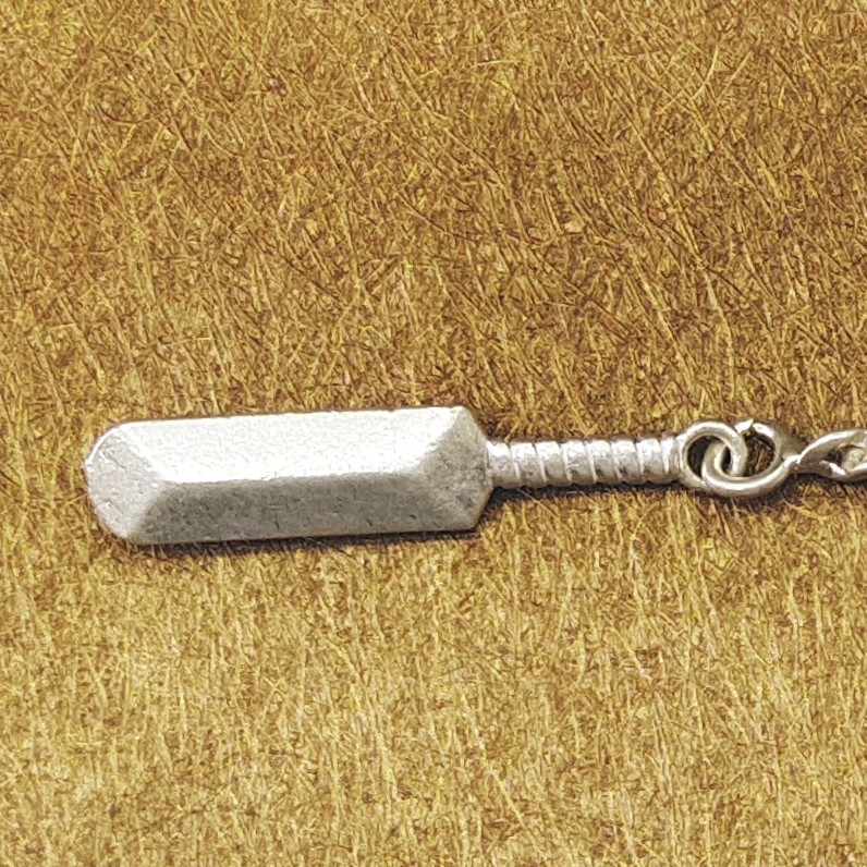 Silver Keychain Ball-Bat (Cricket) - Image 2