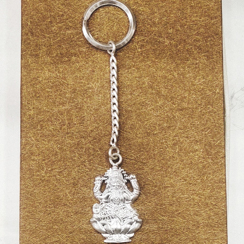 Silver Key chain Maa Laxmi Ji - Image 3
