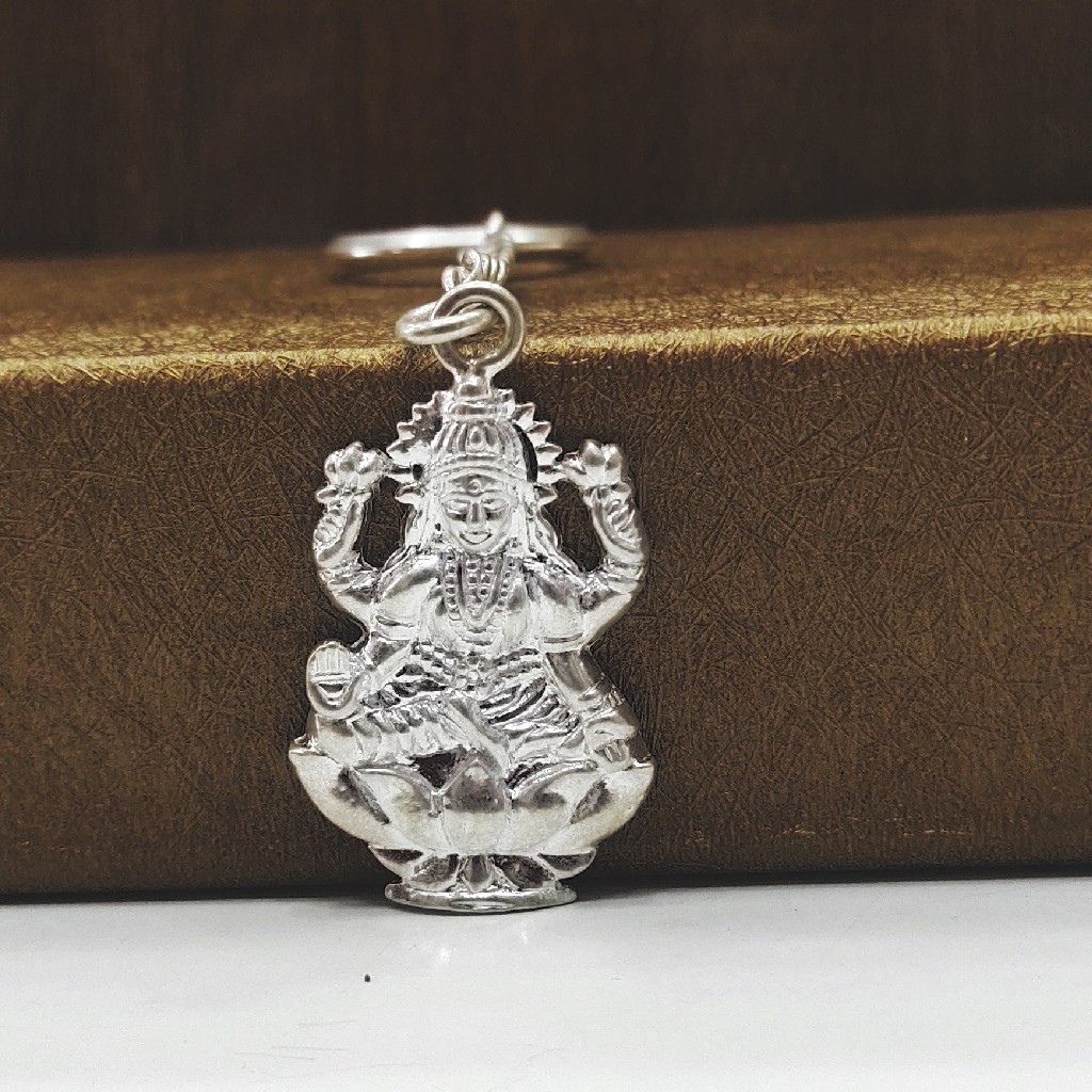 Silver Key chain Maa Laxmi Ji - Image 2