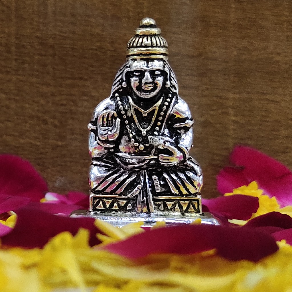 Silver oxidized Dhan-kuber plated Murti (solid) - Image 3