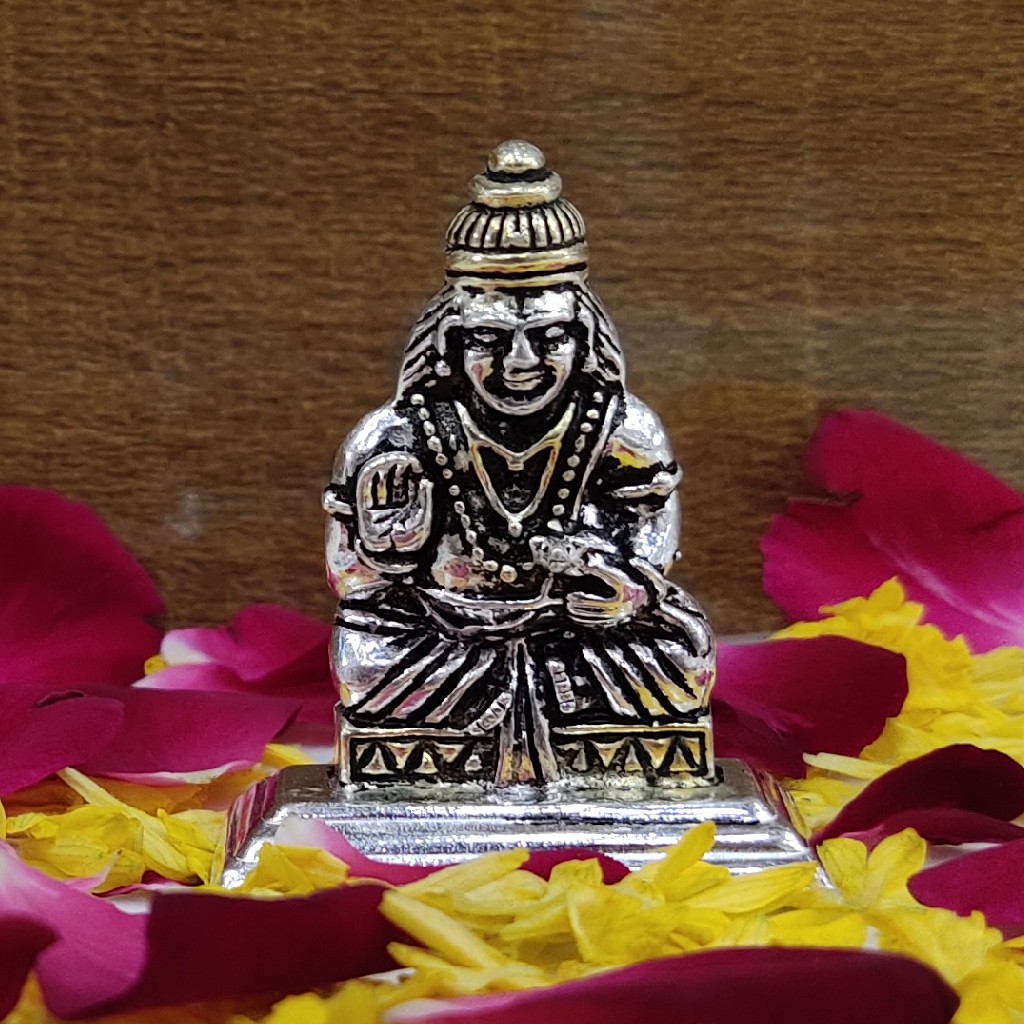 Silver oxidized Dhan-kuber plated Murti (solid) - Image 2