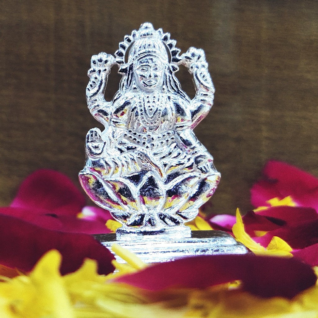 Silver Lakshmi palte Murti (solid) - Image 2