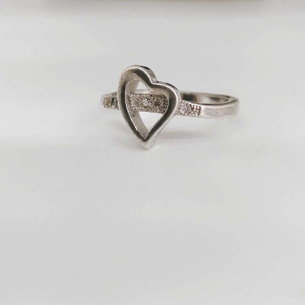 Sterling Silver 925 Heart Ladies Ring