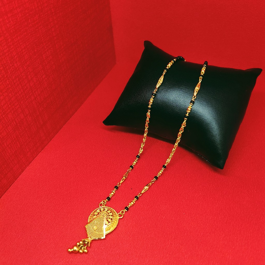 22 kt 916 hallmark fancy plain mangalsutra