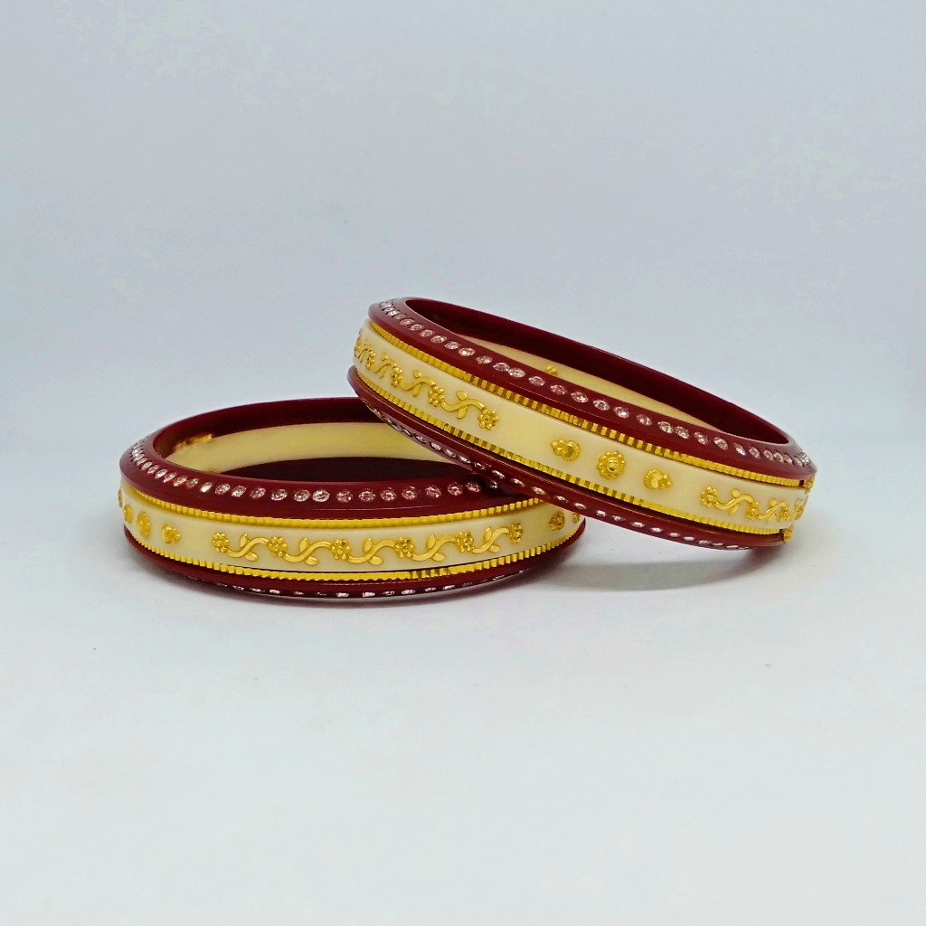 22 kt 916 red-off white women ras-chud